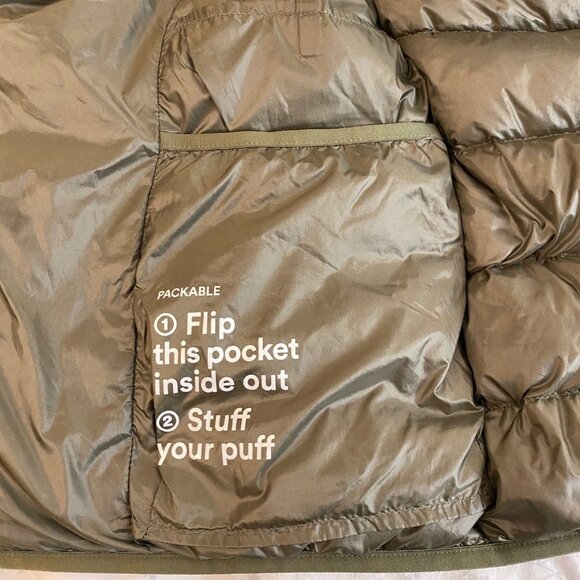 TNA green vest - the little puff packable - Picture 5 of 6